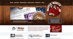 Desktop Screenshot of maplenorth.com