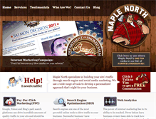 Tablet Screenshot of maplenorth.com